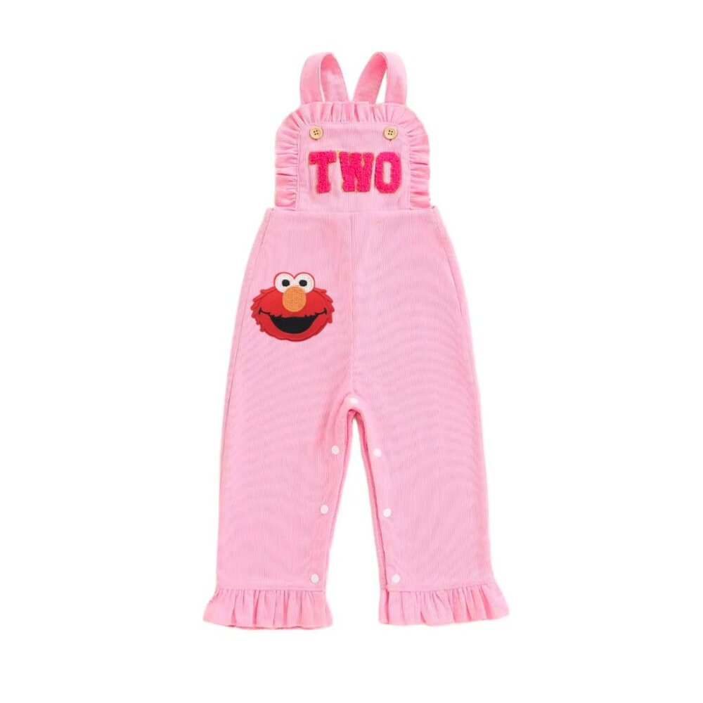 Elmo Overalls Sesame Street Jumpsuit Second Birthday Elmo Bodysuit clothes - Picture 2 of 6